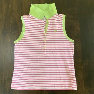 Lilly Pulitzer Sleeveless Collared Shirt